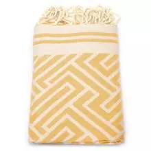 Fouta Jacquard Labyrinth - Sunflower Field