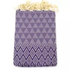 Fouta Jacquard Diamant - Dark Grapes