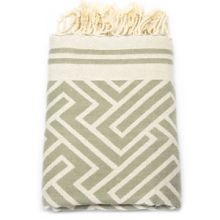 Fouta Jacquard Labyrinth - Desert Sage