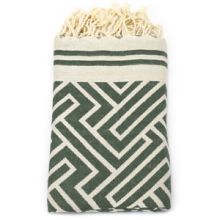Fouta Jacquard Labyrinth - Tropical Forest