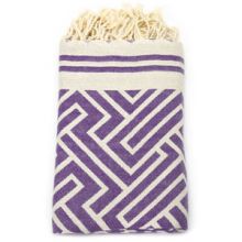 Fouta Jacquard Labyrinth - Dark Grapes