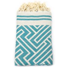 Fouta Jacquard Labyrinth - Emerald Stone