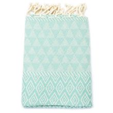 Fouta Jacquard Diamant - Coastal Mint