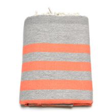 Fouta Frottee - Neon Orange Fish