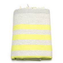 Fouta Frottee - Neon Yellow Fish