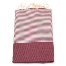 Fouta Wabenmuster XL 2x2m - Dark Cherry
