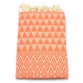 Fouta Jacquard Diamant - Mandarin Peel