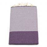 Fouta Wabenmuster - Dark Grapes