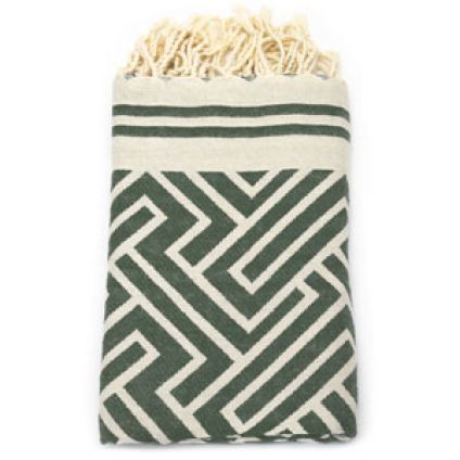 Fouta Jacquard Labyrinth - Tropical Forest