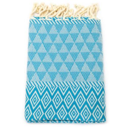 Fouta Jacquard Diamant - Tropical Lagoon