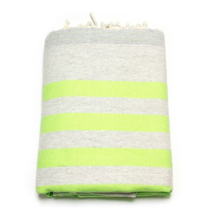 Fouta Terry - Neon Green Fish