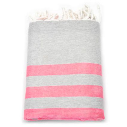 Fouta Terry - Neon Pink Fish