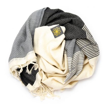 Fouta Wabenmuster - SPECIAL EDITION Black Panther