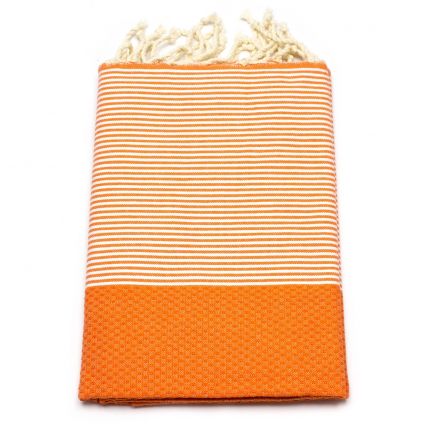 Fouta Wabenmuster - Mandarin Peel